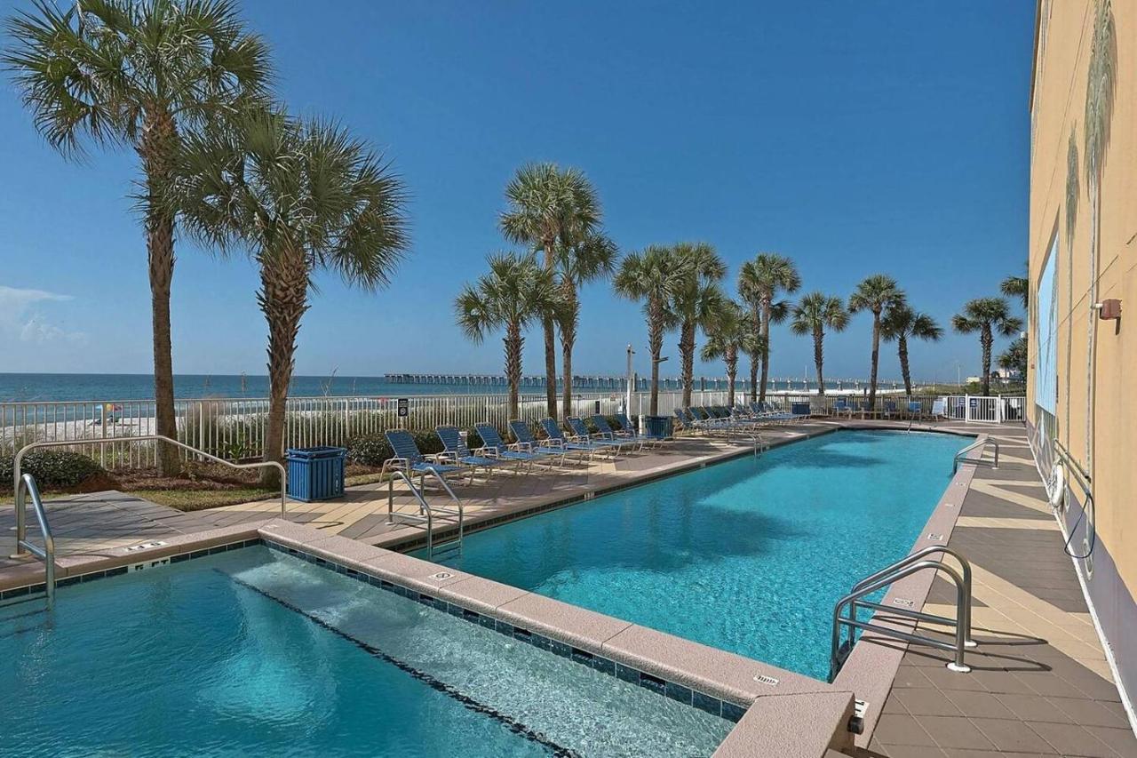 Beachfront Stunning View 100 Ft Long Swimming Pool Apartment Panama City Beach